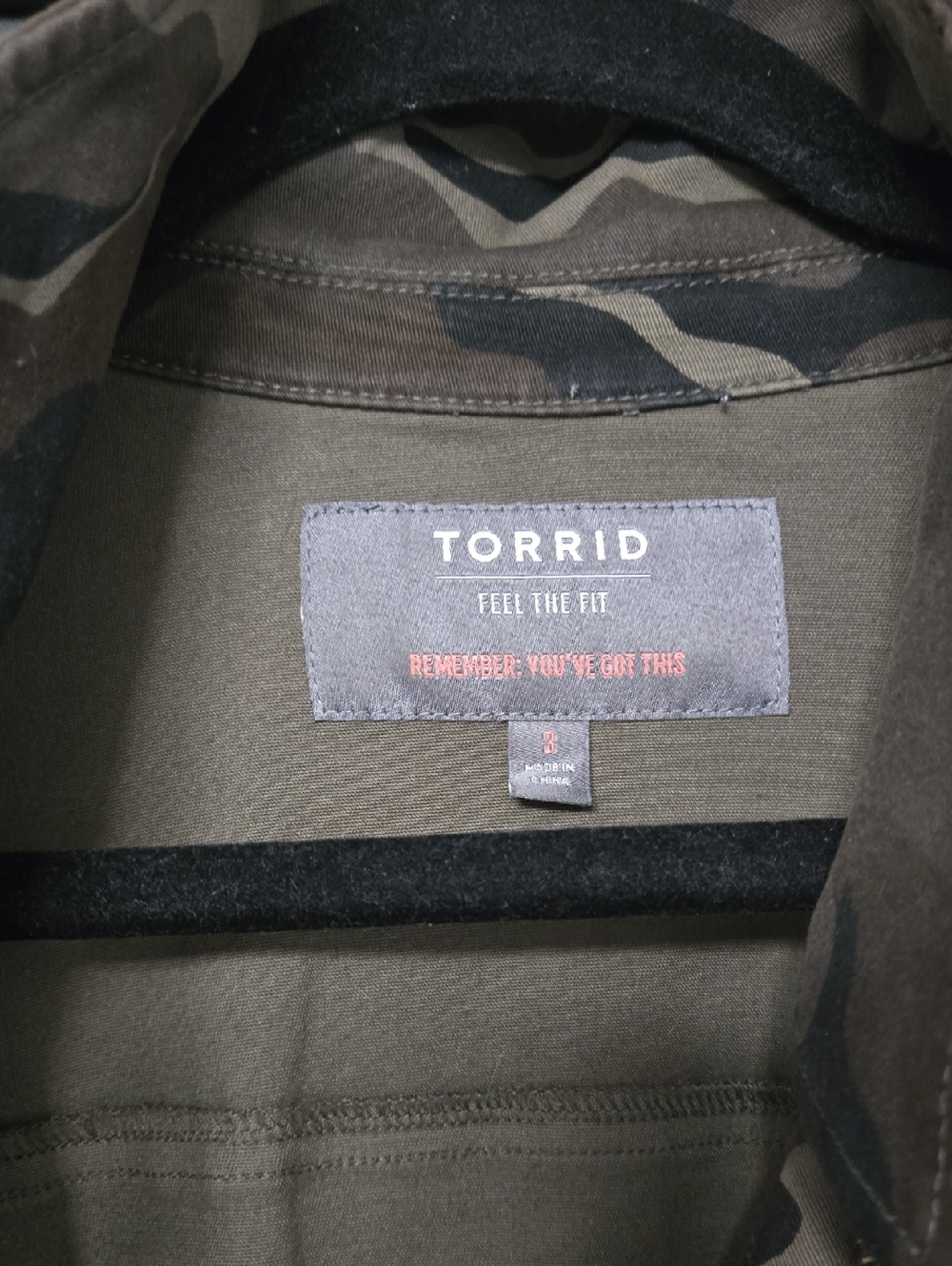 TORRID CAMO JACKET. SZ 3 - Picture 2 of 7